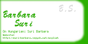 barbara suri business card